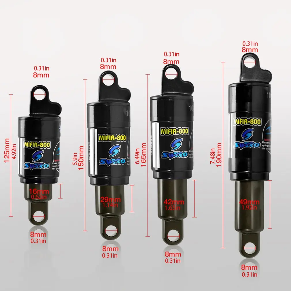 

Bicycle Oil Spring Shock Absorber Electric Vehicle Snow Bike Mountain Bike Rear Shock Absorber Bicycle Accessories
