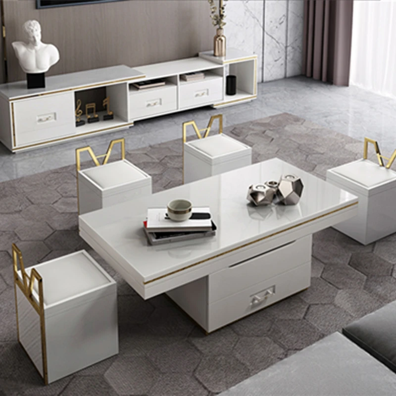 Электрический многофункциональный складной журнальный столик для гостиной