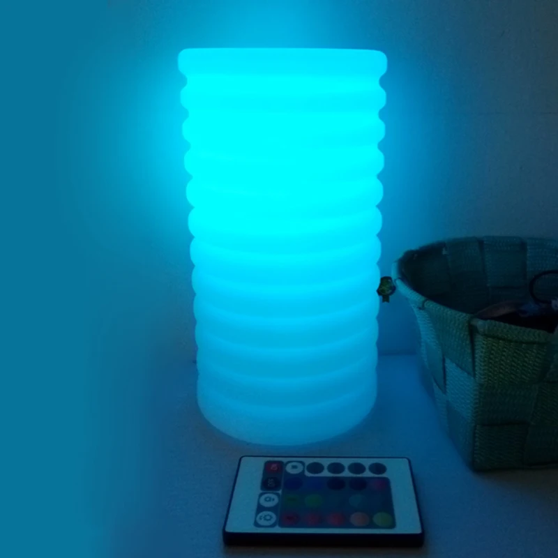 

D11*H20cm Hanging Cylinder Night Lights with Wireless Remote 8 Dimmable Brightness 4 Light Modes and 16 RGB Colours 20pcs/lot