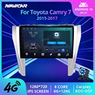 Автомагнитола 2 Din Android 10,0 для Toyota Camry 7 XV 50 55 2015-2017, автомобильный мультимедийный видеоплеер, навигатор GPS, без Dvd-плеера 2 Din