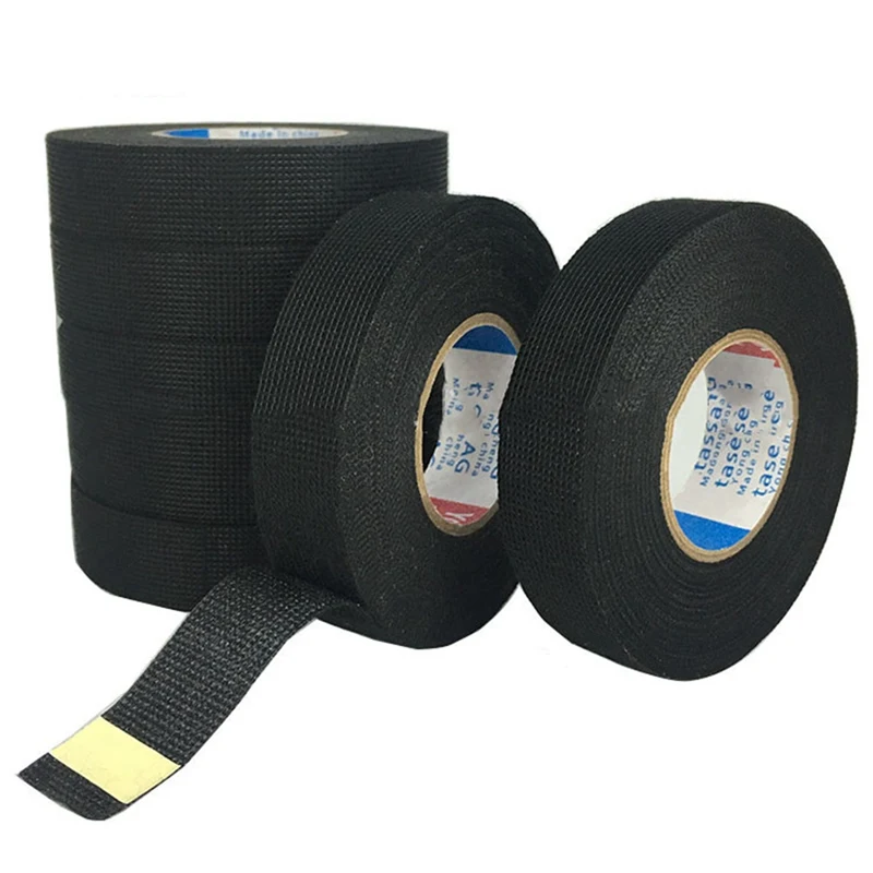 

Car Harness Tape Car Vehicle Wiring Automotive Wiring Harness Cloth Tape 15m Car Universal Black Flannel Self Adhesive Felt Tape