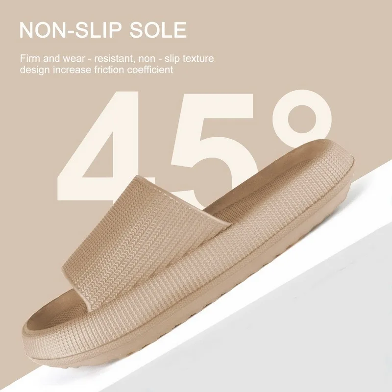 

Women Thick Platform Slippers Indoor Bathroom Slipper Soft Eva Anti-Slip Couples Home Floor Slides Ladies Summer Shoes