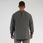 Мужская одежда, футболки для бега, бодибилдинга с длинными рукавами, Повседневная модная футболка большого размера для спортивных тренировок и бодибилдинга