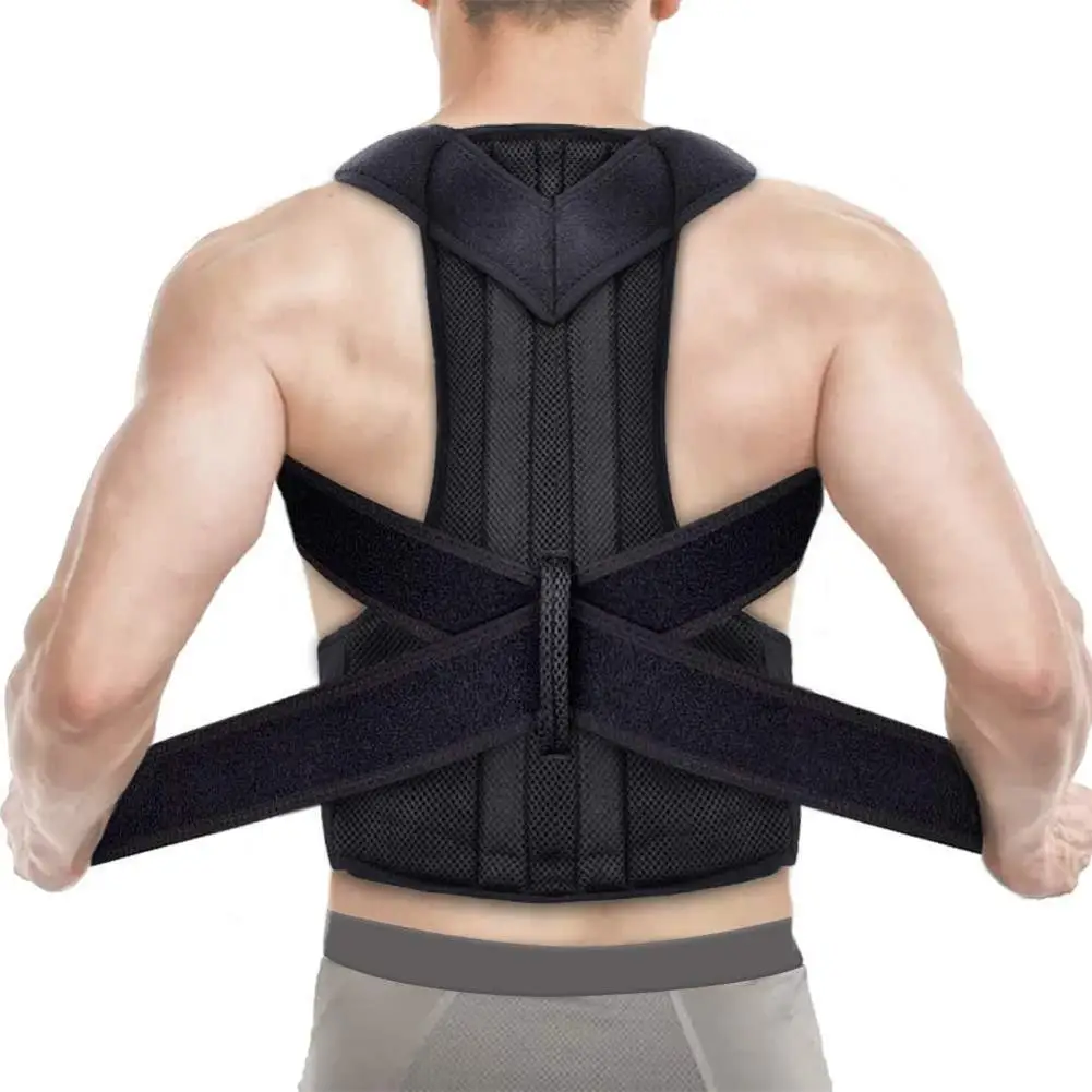 

Posture Corrector Corrector Back Shoulder Support Adjustable Brace Men Women Universal Kyphosis Correction Belt Spine Fixer Tape