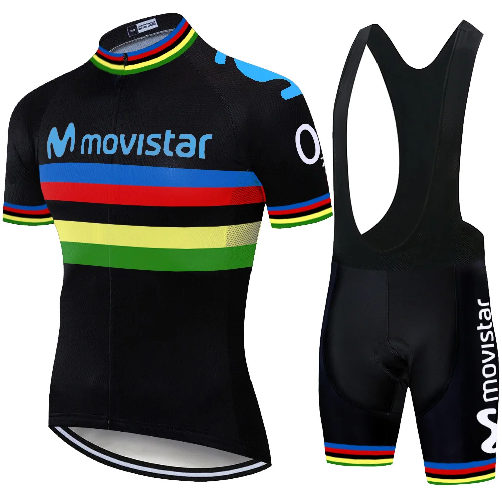Коллекция 2019 года movistar командная езда на велосипеде Джерси спортивный
