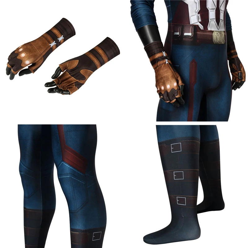 Костюм Капитана Америки, косплей, Steve Rogers, для взрослых, Мстители, 3 бесконечные войны, на Хэллоуин, карнавал, комбинезон, перчатки, 3D принт, спандекс