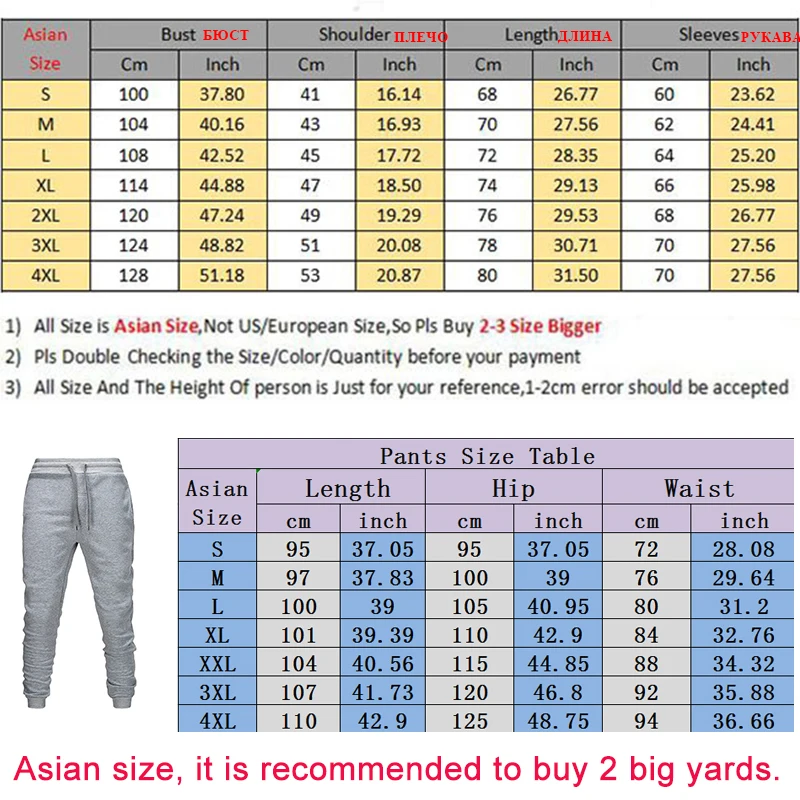 

2 Pieces Sets Tracksuit Men Hooded Sweatshirt+pants Pullover Hoodie Sportwear Suit Ropa Hombre Casual Men Clothes Size S-3XL