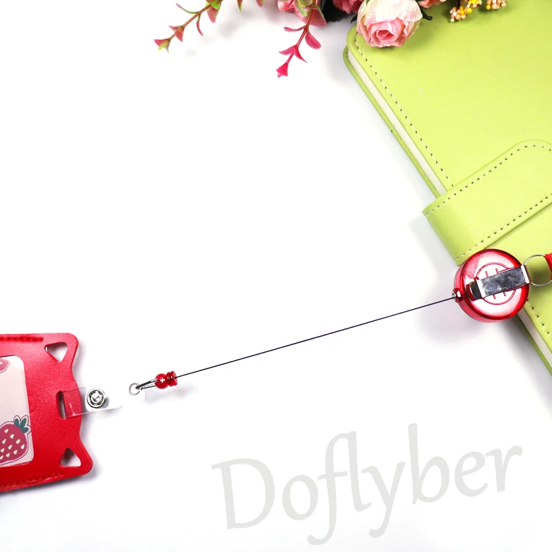 С милым рисунком кота Форма искусственная кожа удостоверение личности держателя