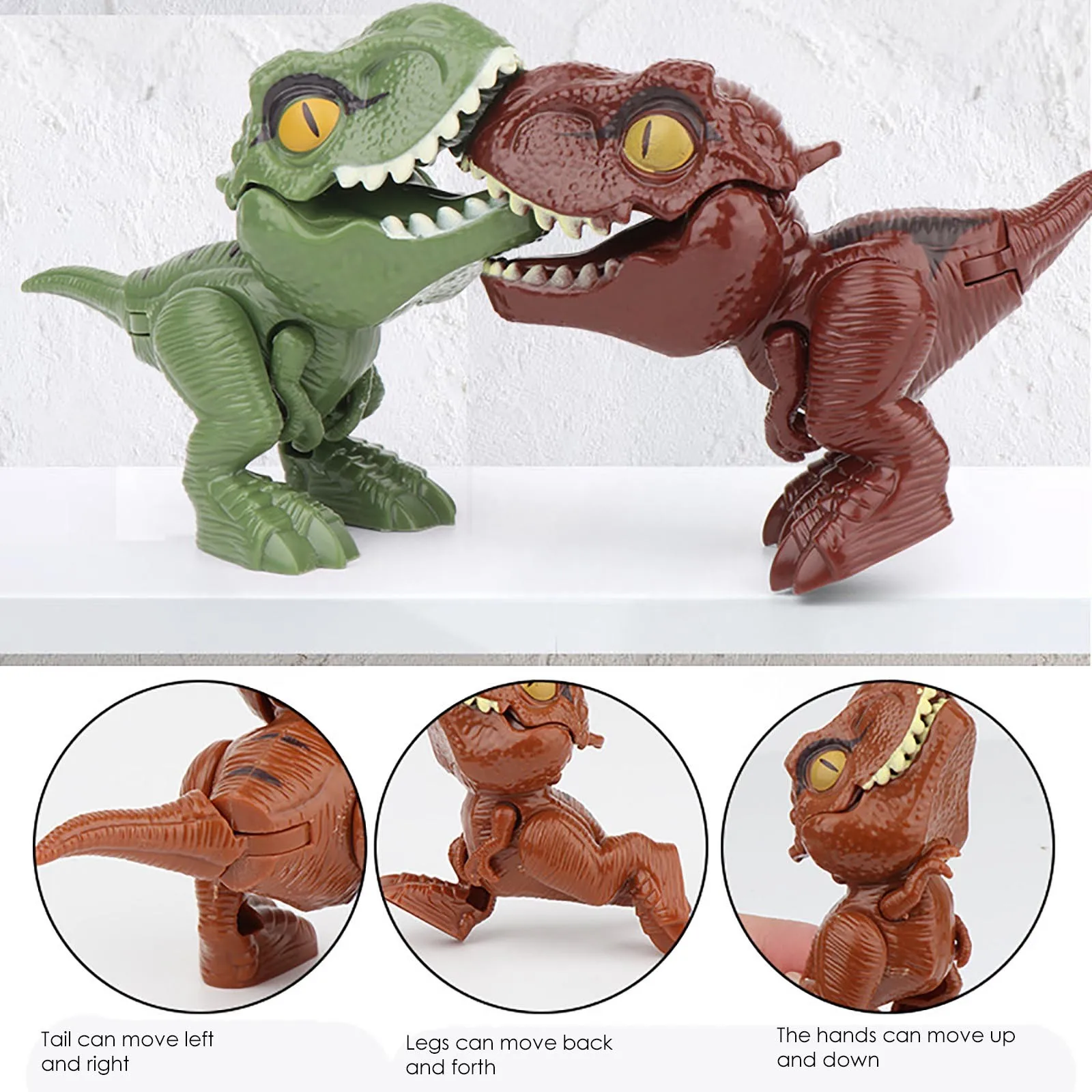 Finger Dinosaur Toy Tricky Tyrannosaurus Model Fidget Interactive Biting Hand Creative Children Xmas Gifts |