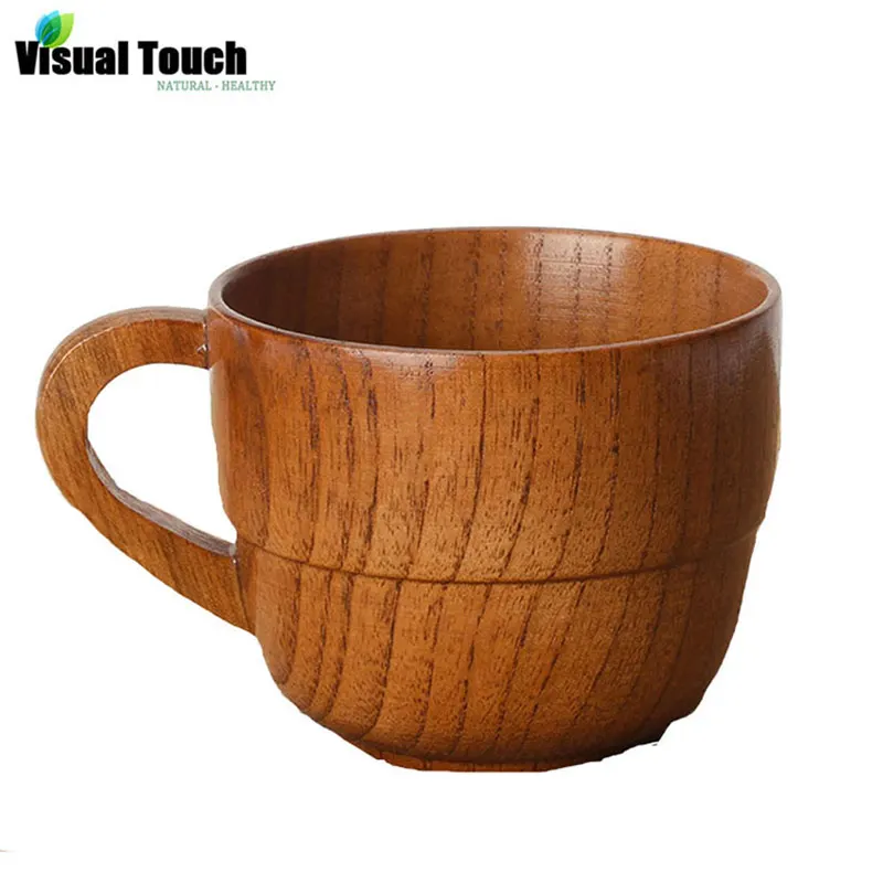 Деревянная кружка с рукояткой деревянная посуда ручной работы инструменты для