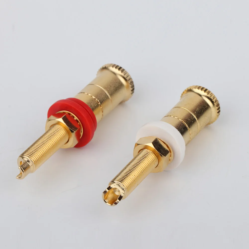 4 шт. Hi-end позолоченная медная колонка/клеммы усилителя/разъем HIFI DIY переплетная