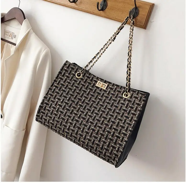 Роскошные сумки женские дизайнерские холщовые вязаные через плечо модные для