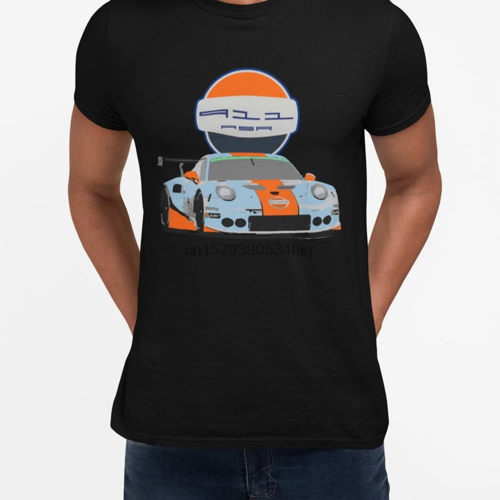

2019 LM GTE Gulf Livery Race Car T Shirt
