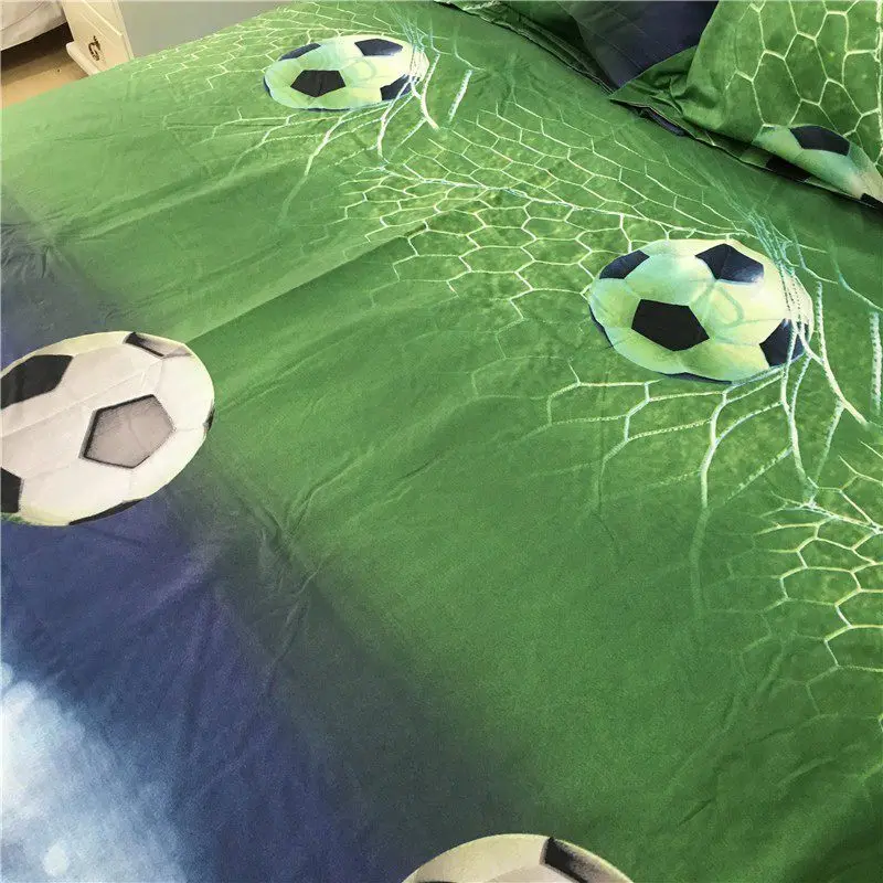 

Football Bed Sheets 3D Bedding Sets Quilt Duvet Cover Bed in A Leaf Of Bag Spread BedsPread Bedset Pillowcase Queen Size Double