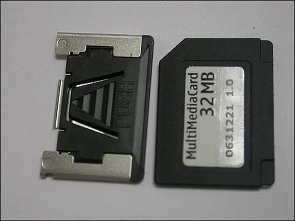 7PIN двойное напряжение 32 Мб/64 МБ/128 МБ/256 МБ/512 МБ уменьшенный размер MultiMediaCard/RS-MMC