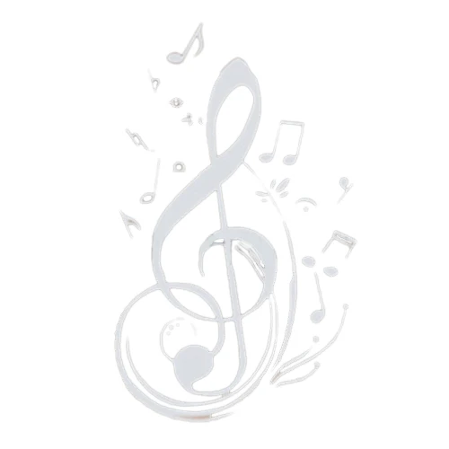 Музыкальные Примечания забавный стикер pet светоотражающая пленка Декаль для