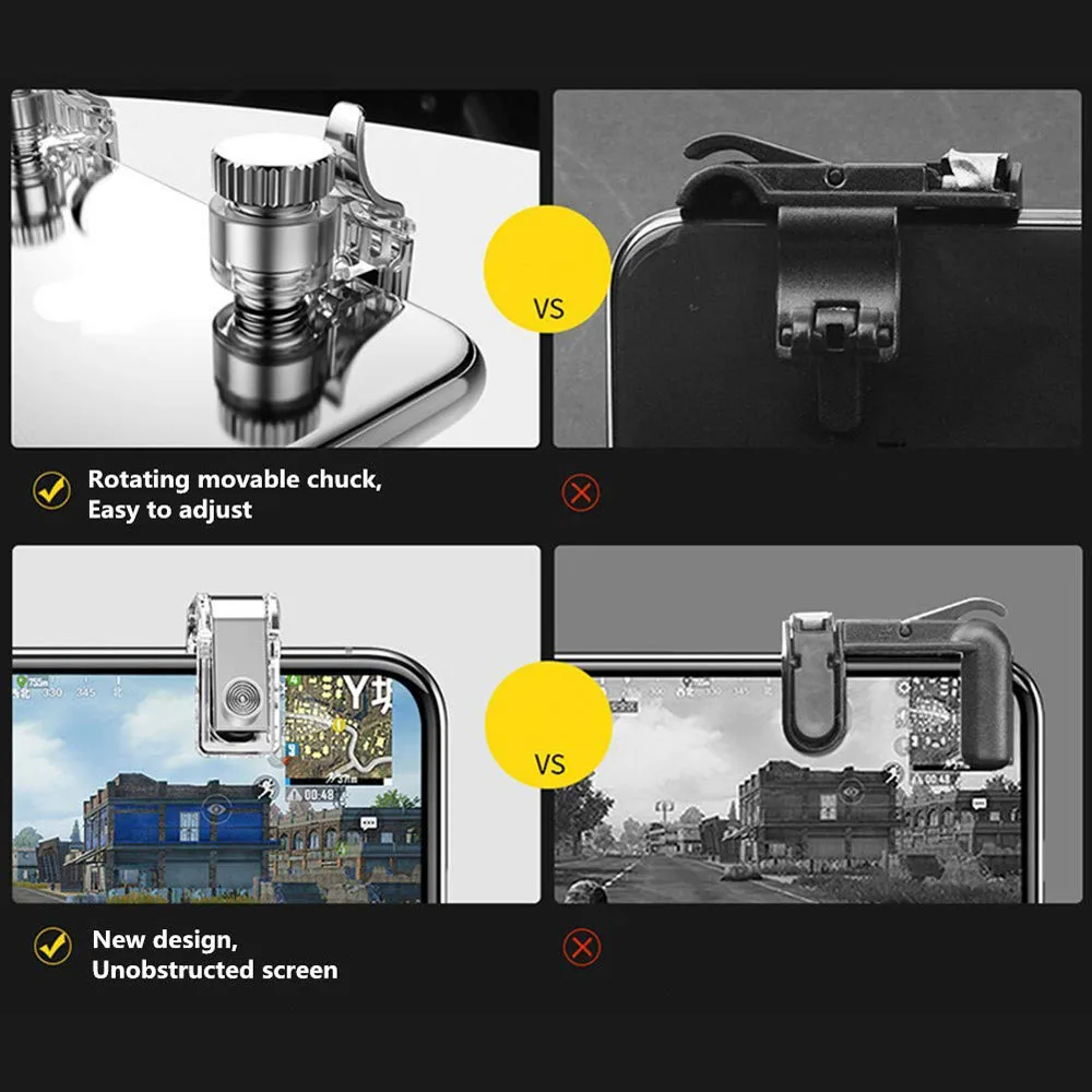 2 шт Мобильный телефон игра огонь Кнопка смартфон металлический игровой курок L1 R1