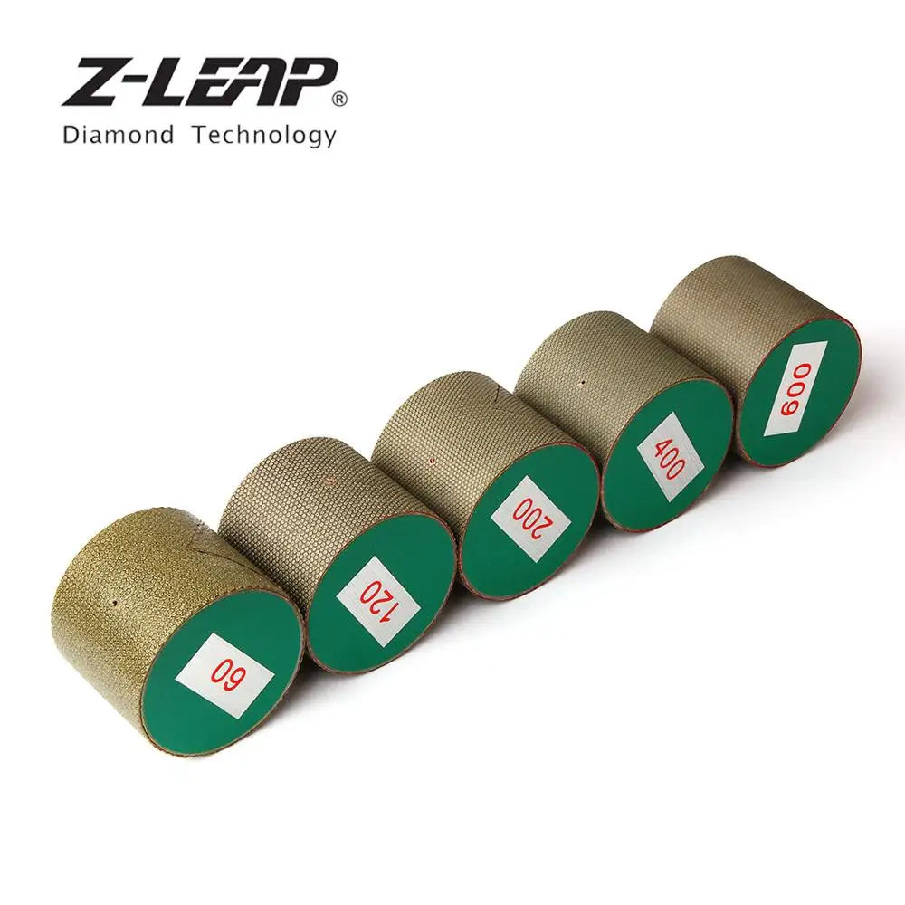 Z-LEAP " Алмазный влажный Полировочный барабан колесо Гальваническое шлифовальное колесо M14 5/8-11 беседка для гранита мраморная раковина отверстие