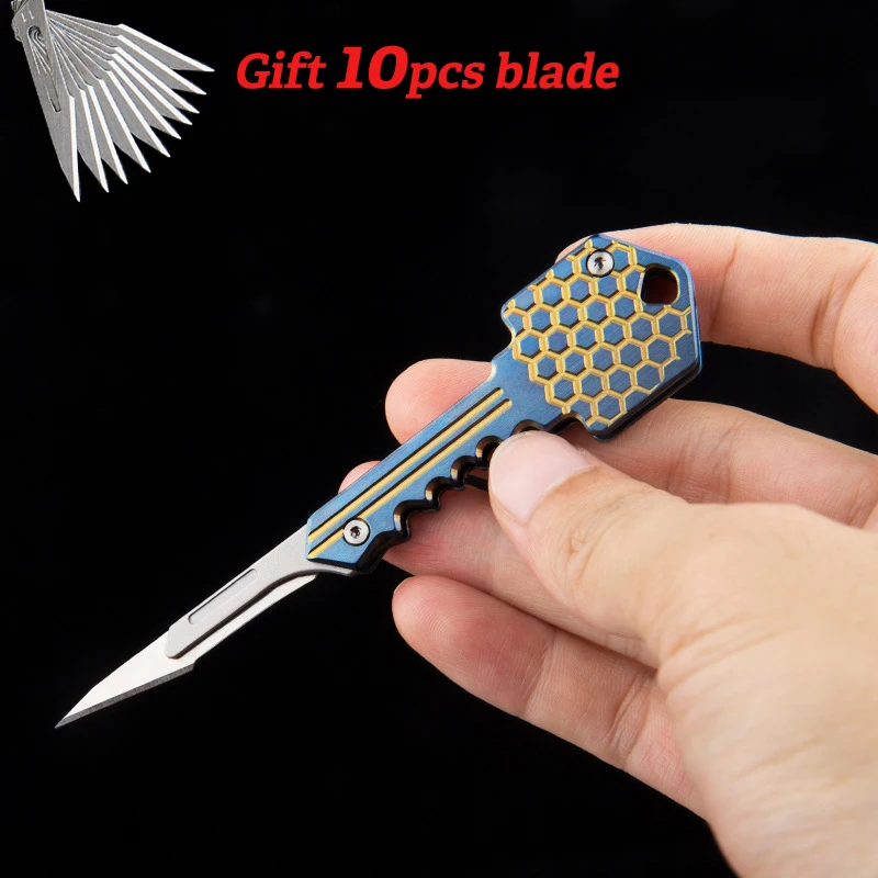 

Мини карманный нож, экстренный ключ, медицинские Складные Ножи EDC, бытовые ножи, хирургическое Уличное оборудование