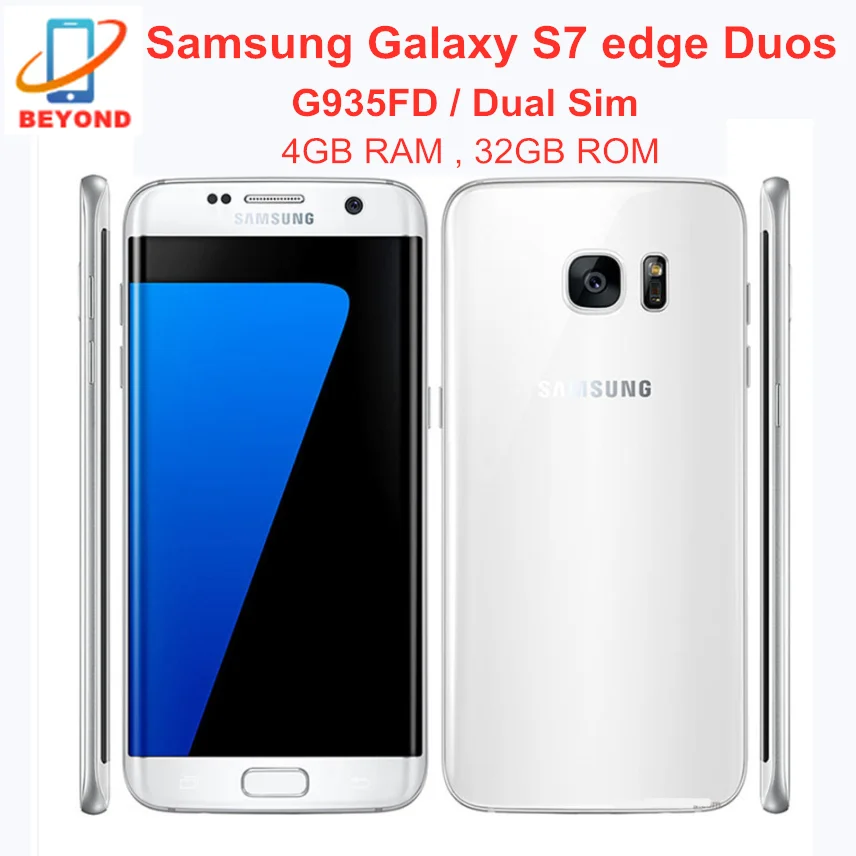 Мобильный телефон Samsung Galaxy S7 edge Duos G935FD с двумя Sim картами восьмиядерным