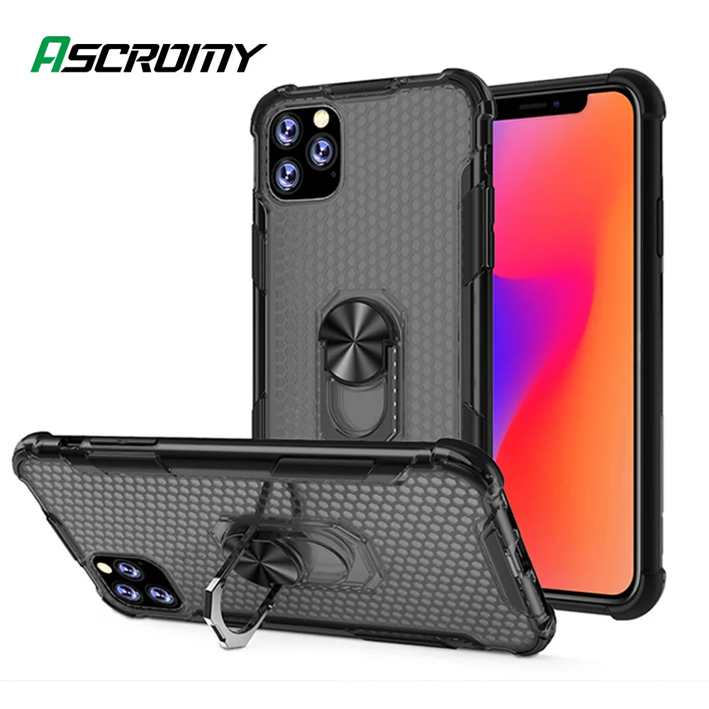 Магнитный автомобильный чехол-подставка для телефона с кольцом на палец iPhone 11 Pro