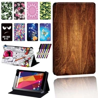 leather case for argos alba 7810 inch scratch resistant adjustable folding tablet protective case cover