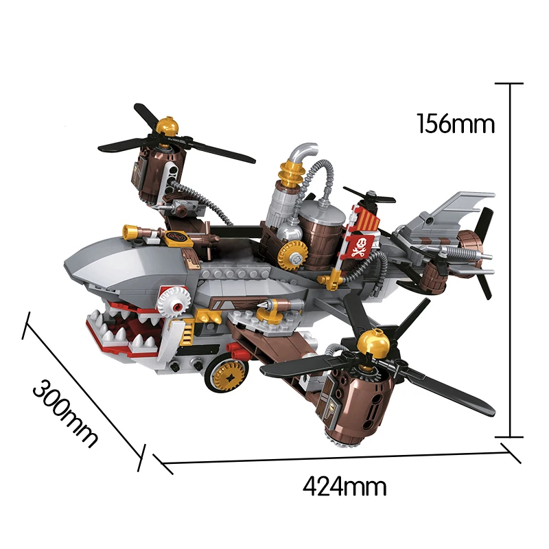 536 шт. Детский конструктор Акула | Игрушки и хобби