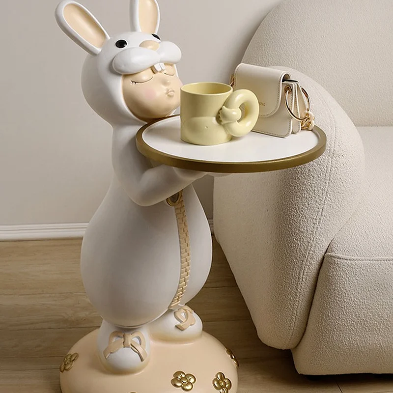 

Milk Tooth Rabbit Creative Large Floor Ornaments Gathering Home Living Room Decoration Moving into the New House Gift Gift
