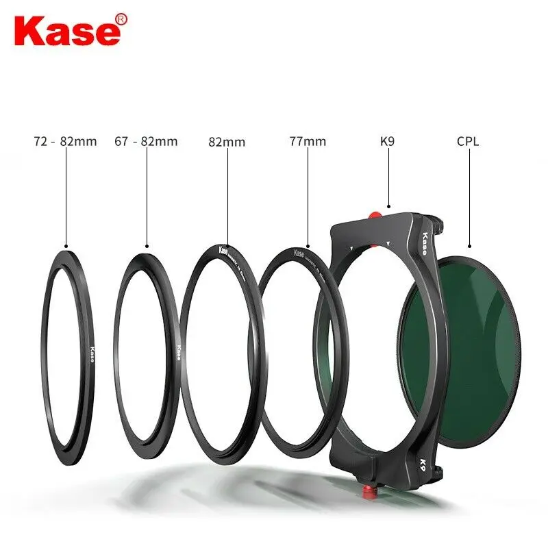 

Kase K9 Magnetic Filter Holder System Includes 90mm Magnetic CPL Filter & Adapter Ring 67mm 72mm 77mm 82mm