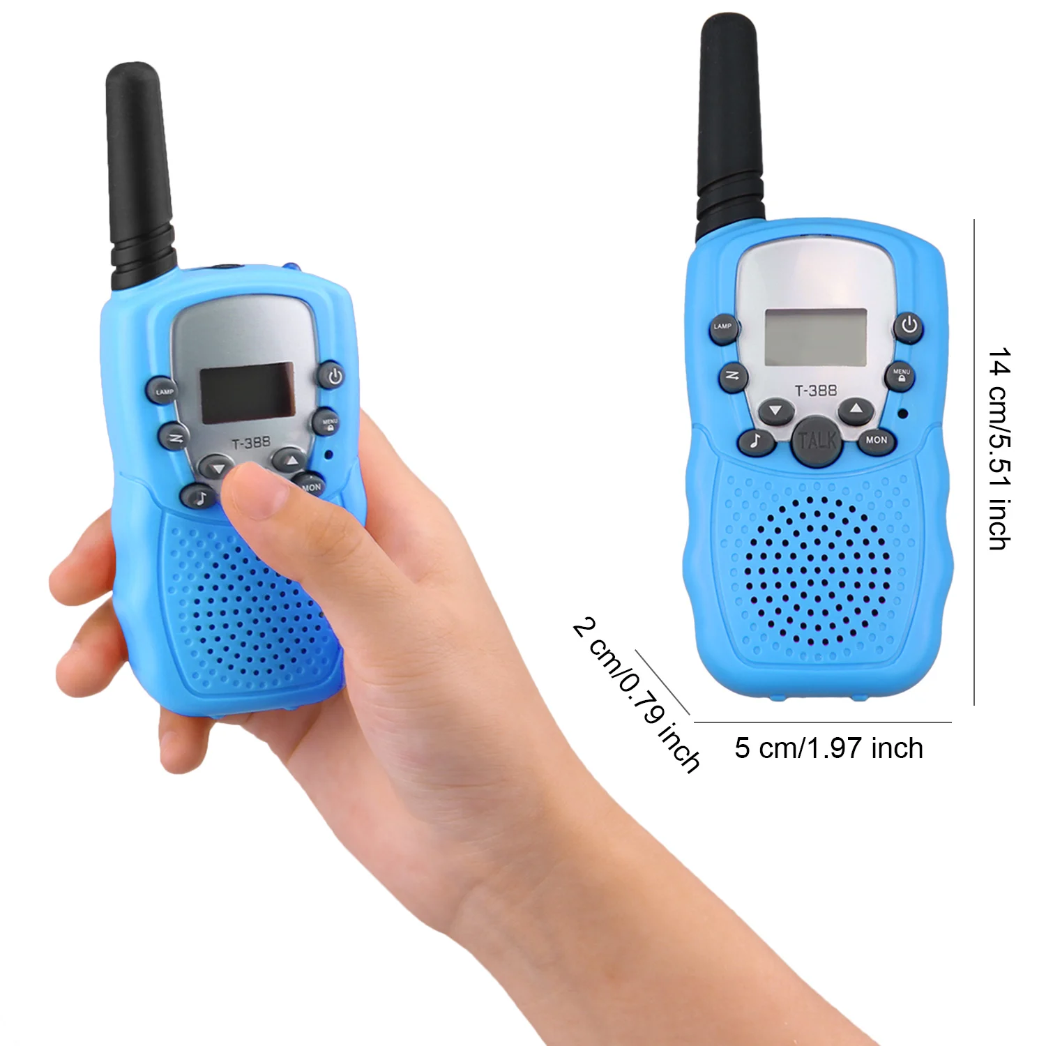 

2PCS Kids 3-5km Range Two Way Walkie Talkie Radio Transceiver Interphone Handheld Communicator Talkies Walkies Toy