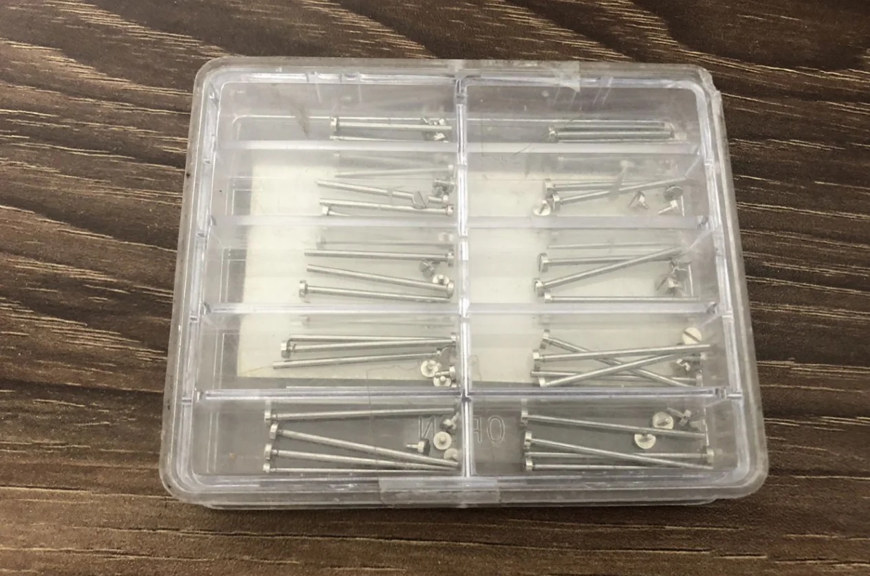 

1 Set Stainless Steel Screw Spring Bar 3.5/4.5mm Diameter for Watch Repair