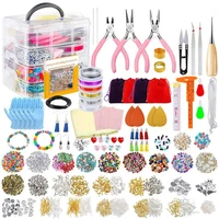 27009 pieces glass seed beads kit multiple sizes craft seed beads with small pony beads beading hoop earring and other accesso