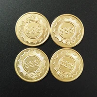 100pcs 231 85mm stainless steel brass game token coins arcade machine token coin