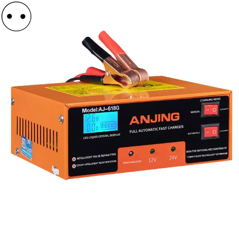 130W 12V 10A Зарядное устройство для хранения мотоциклетной батареи быстрого заряда с пульсационным ремонтом LCD Автоматические аксессуары для транспортных средств.