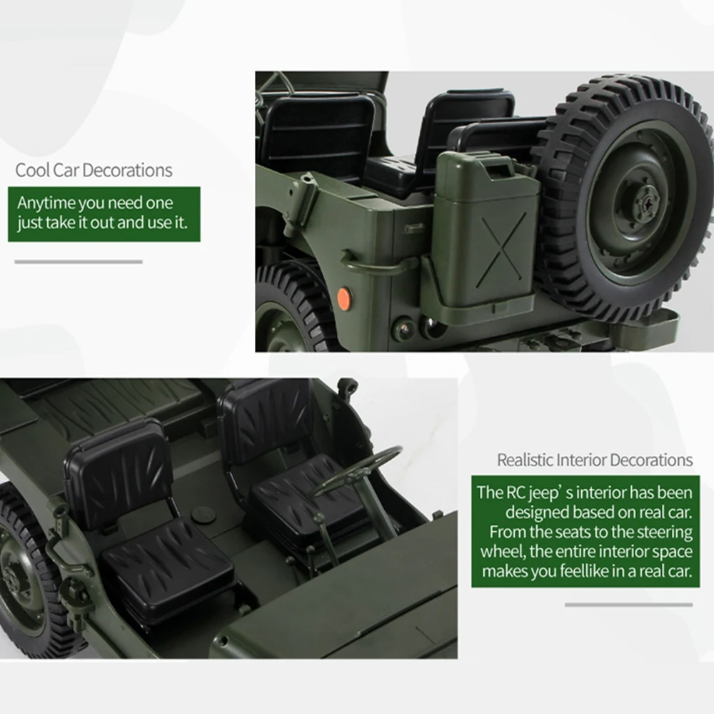 1/10 RC Автомобиль 2,4G 4WD пульт дистанционного управления игрушечные джипы четырехколесный привод внедорожный военный альпинистский автомобиль армейский литой автомобиль военный автомобиль