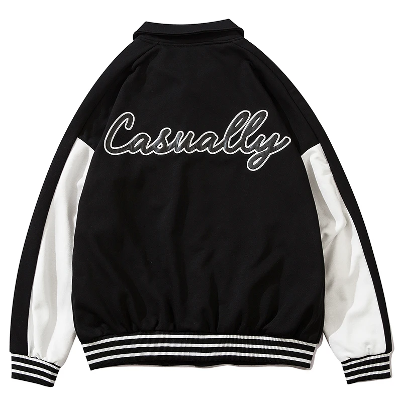 Куртка мужская в стиле Харадзюку Модный повседневный бейсбольный Бомбер с