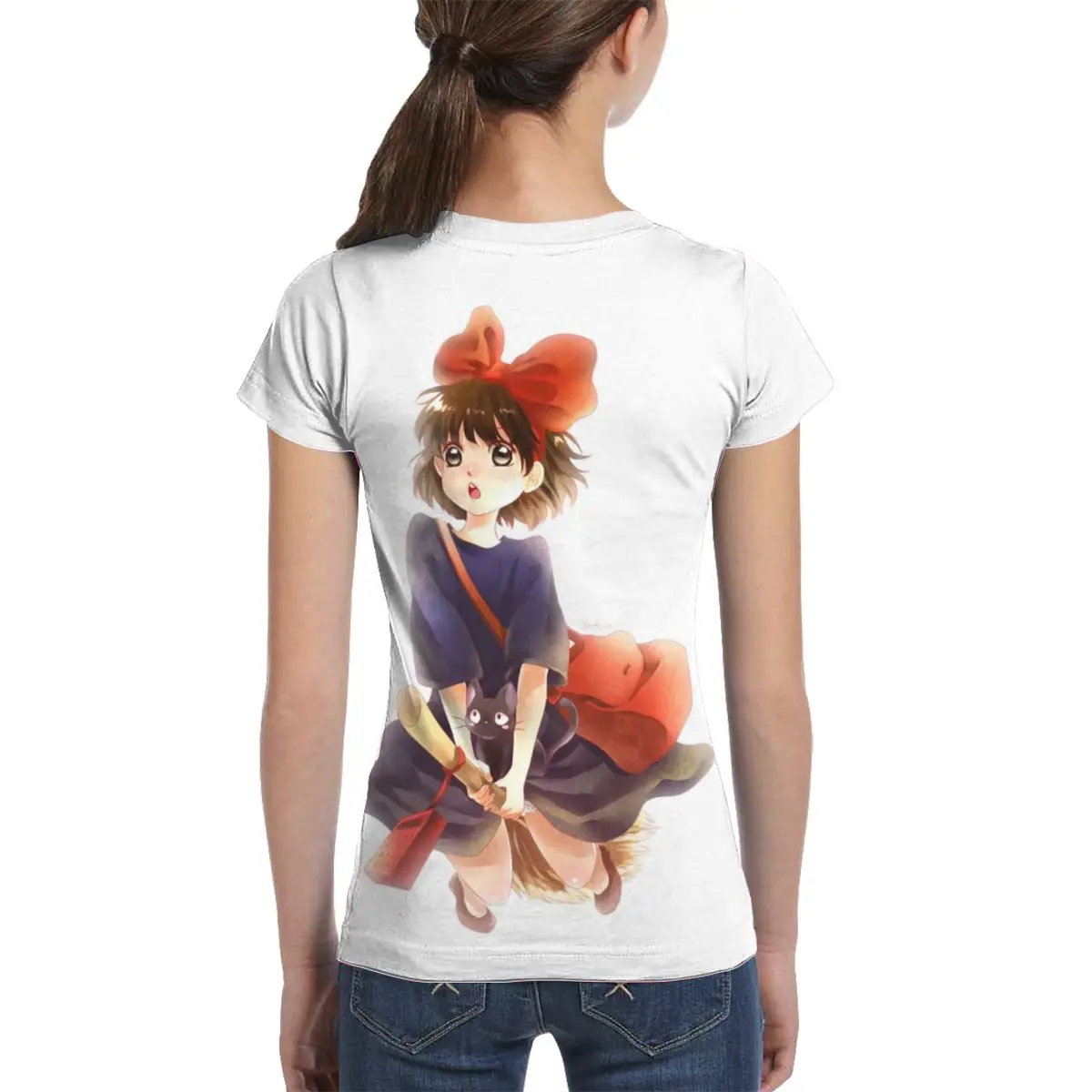 

3D printing Kiki's Delivery Service child round neck fit soft T-shirt Kiki's Delivery Service summer Maiden top casual T-shirt
