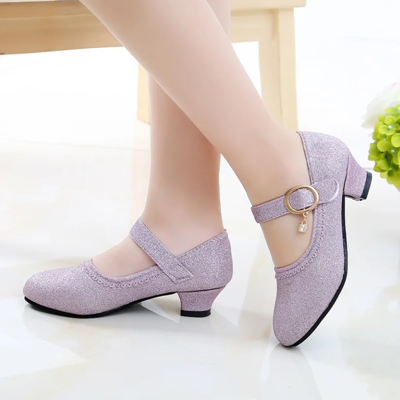 Детские туфли Стразы для девочек кожаные школьниц классические кроссовки весна