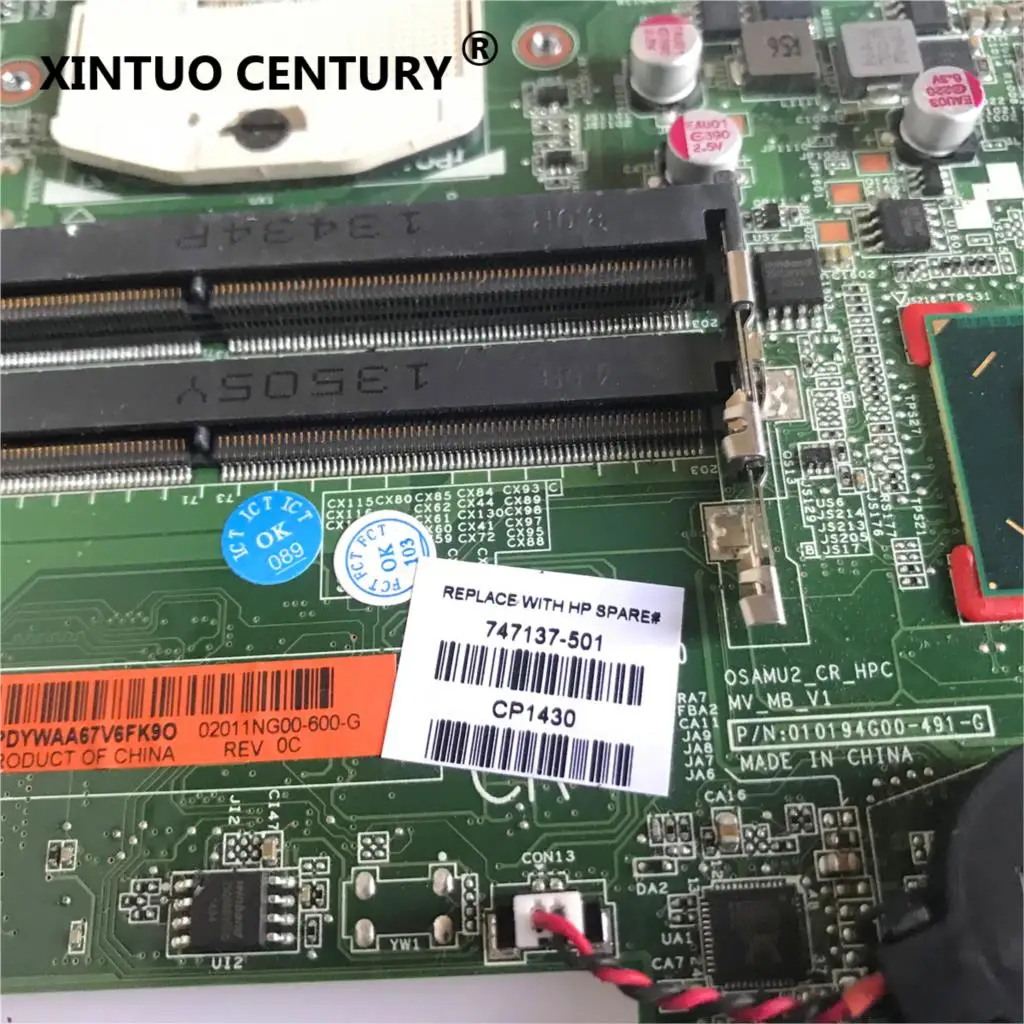 

Laptop motherboard 747137-001 747137-501 For HP Probook 15-D 250 G2 HM76 SLJ8E Mainboard 010194G00-J09-G 100% fully tested ok