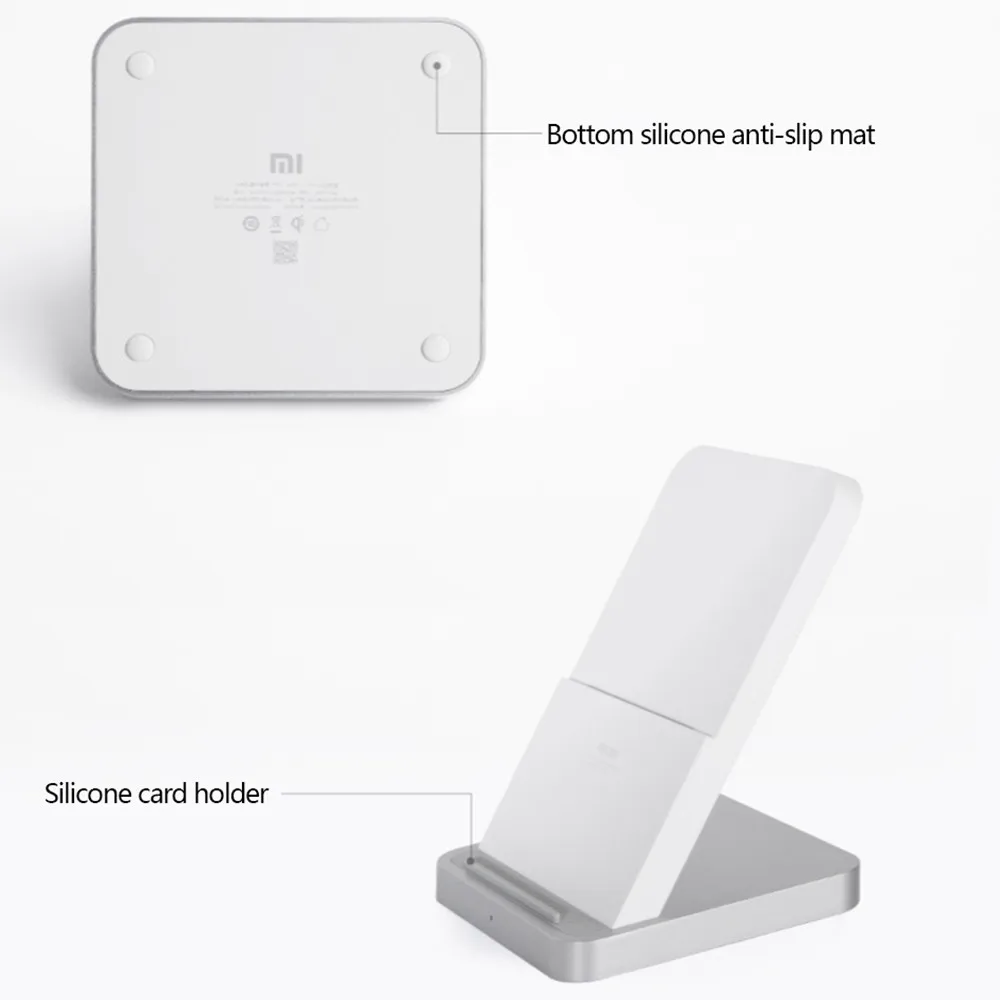 Оригинальное вертикальное Беспроводное зарядное устройство Xiaomi с воздушным