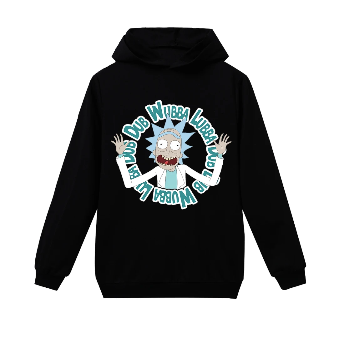 2020 New Fashion Children hoodie sweatshirt black print Rick and Morty T shirt pattern long-sleeved autumn winter casual tops |