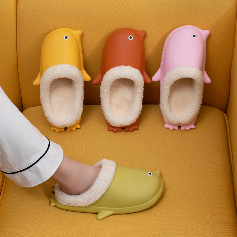 

Children Winter Slippers Boys Girls Cute Cartoon Cotton Kids Slipper Indoor With Fur Non-Slip Warm Shoes Child Home Floor Shoes