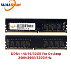 ОЗУ для ПК WAL RAM ddr4 8 ГБ ОЗУ для компьютера 4 ГБ 8 ГБ 16 ГБ память DDR 4 PC4 2133 2400 2666 3200 МГц настольная Память DDR4 материнская плата память 288-pin