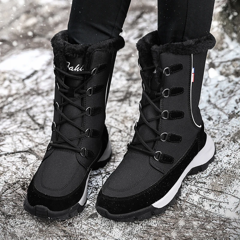 Женские ботинки зимняя обувь женские очень теплые зимние Botas Mujer Плюшевые до