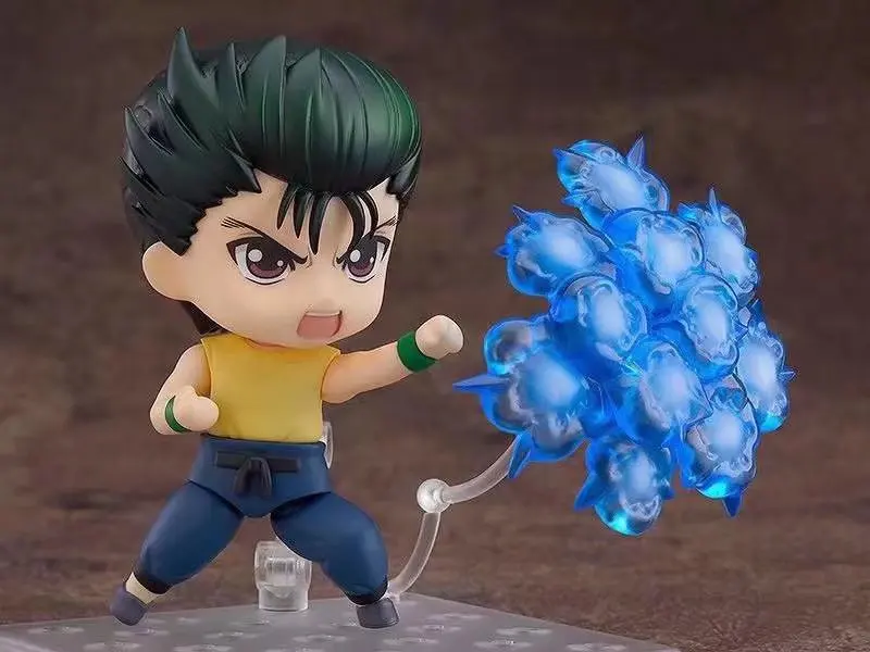 Японское аниме YuYu Hakusho Q Version, 10 см, кукла, меняющая лицо, Urameshi Yuusuke, подвижная Коллекция игрушек и подарков из ПВХ