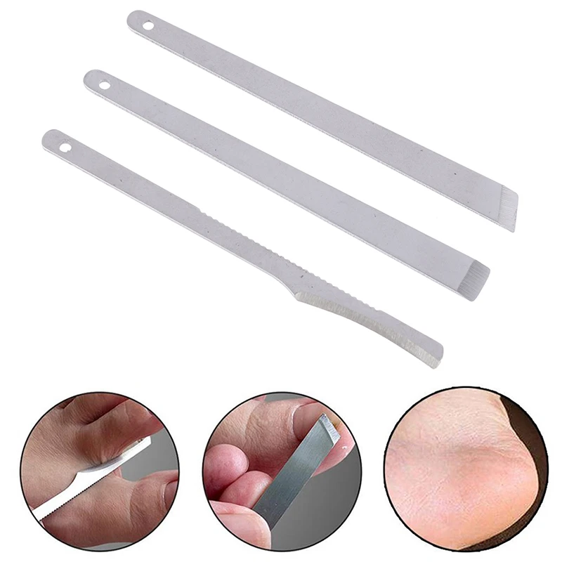 

3Pc Manicure Pedicure Tools Toe Nail Knife Shaver Nail Clipper Dead Skin Remover