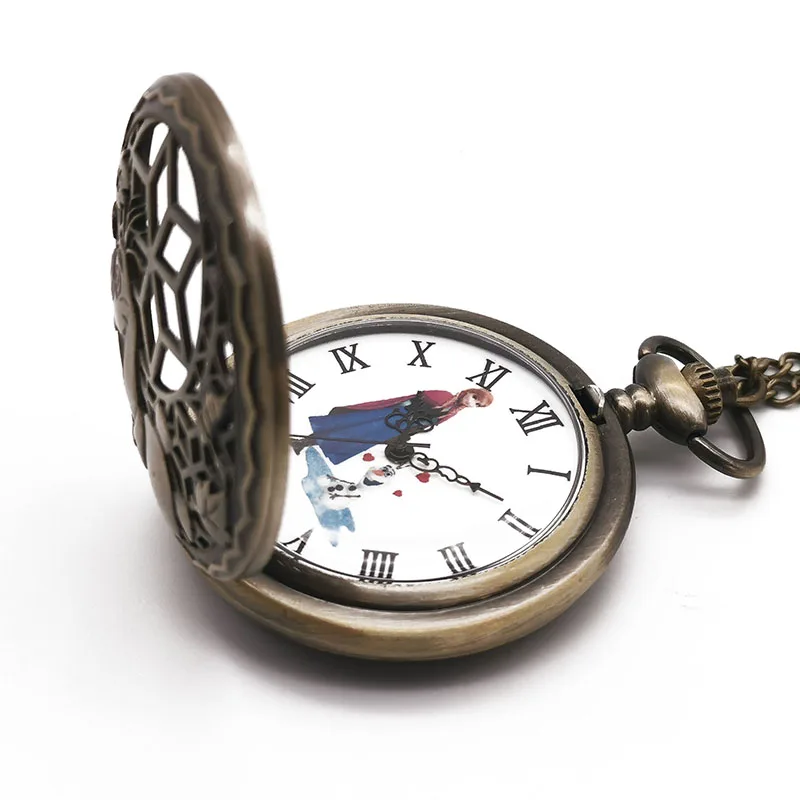 Стимпанк красивые кварцевые карманные часы принцессы Детские винтажные