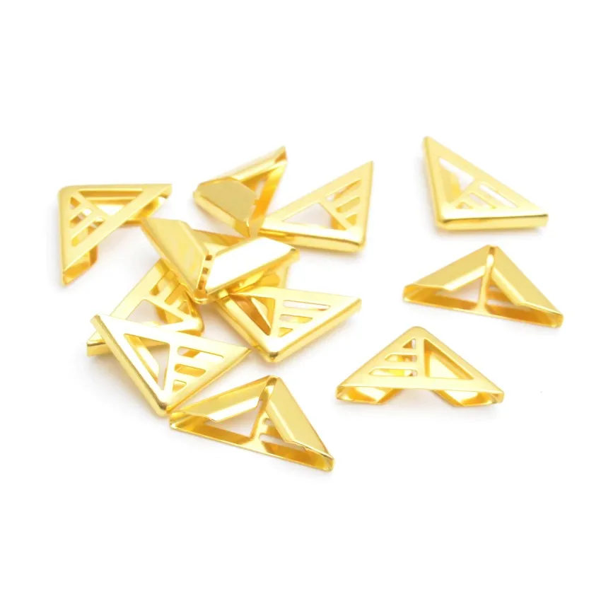 50 шт. Альбомы для скрапбукинга серебристого цвета меню папки Угловые протекторы