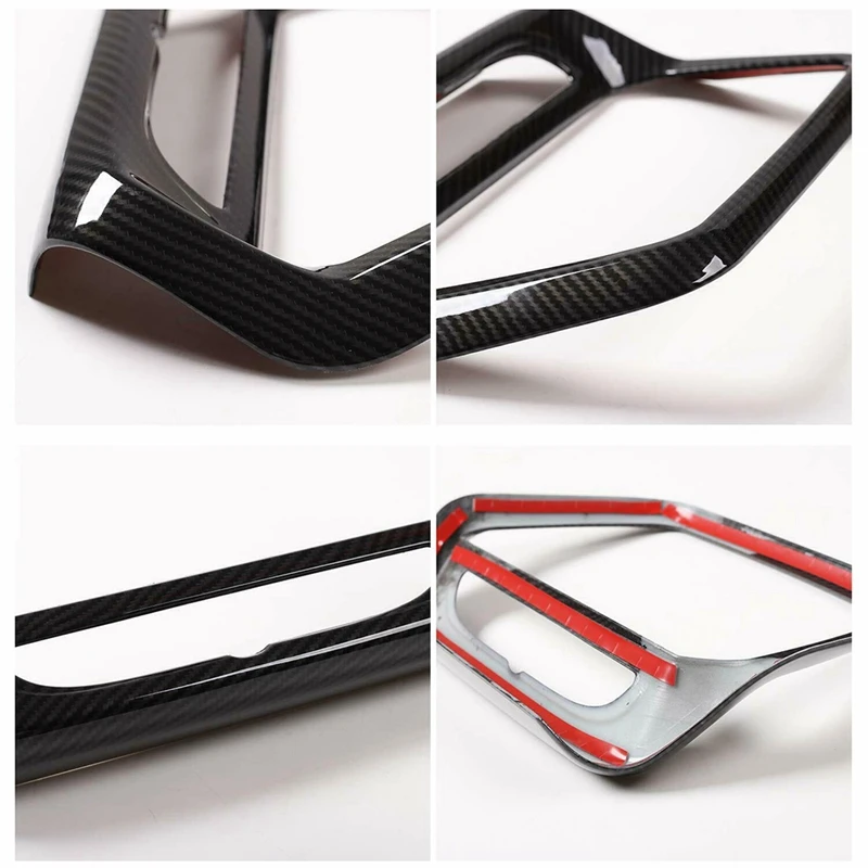 

2 Pcs Car Accessories: 1 Pcs Car GPS Navigation Large Screen Cover & 1 Pcs Central Control Gear Box Decorative Panel