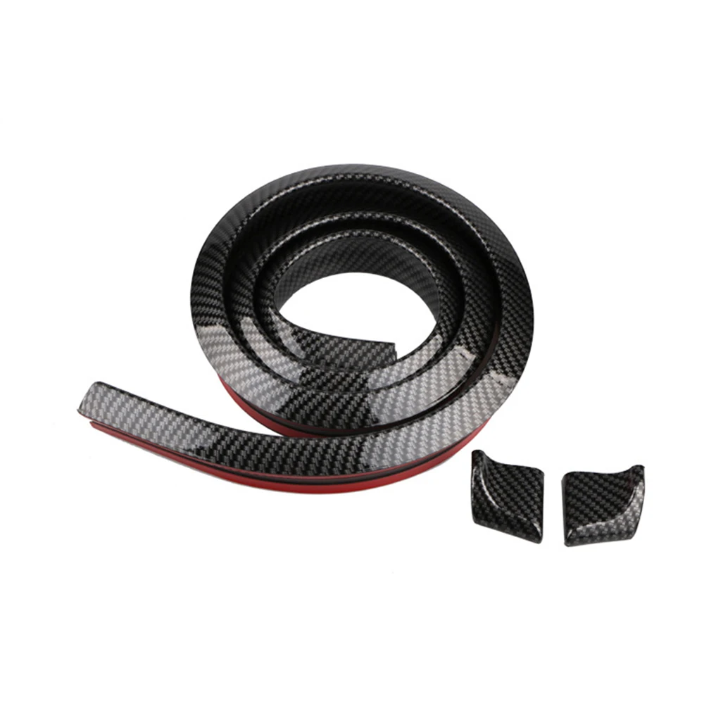 

3.5CM Width 1.5M Carbon Fiber Spoiler Styling Car Bumper Protectors Exterior Mouldings Anti Scratch Body Kit Trim